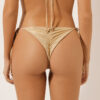 Calcinhas brasileiras de banho tipo tanga com atilhos Gold Waves