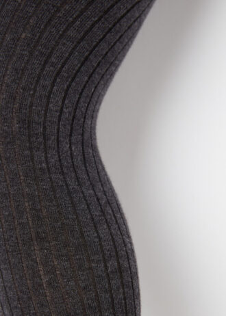 Collants de algodão com canelado para meninas
