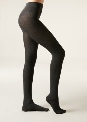 Collants opacos em caxemira mate e modal