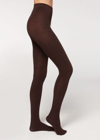 Collants opacos em caxemira mate e modal