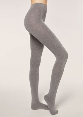 Collants opacos em caxemira mate e modal