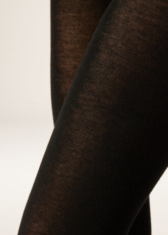 Collants opacos em caxemira mate e modal