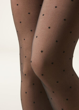 Collants Thermal com efeito transparente de 30 deniers