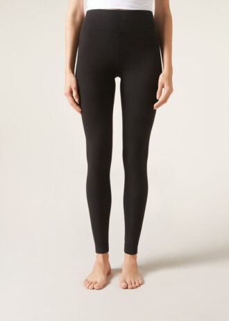 Leggings em mistura de caxemira