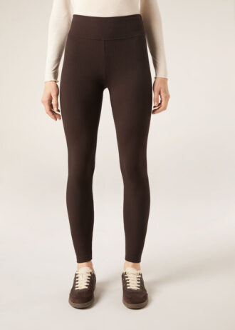 Leggings em mistura de caxemira