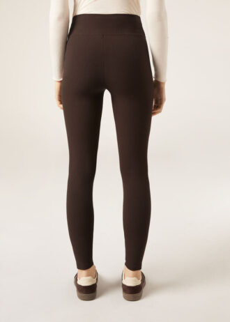 Leggings em mistura de caxemira