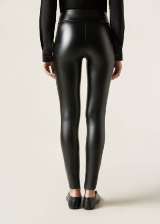 Leggings térmicas em imitação de pele