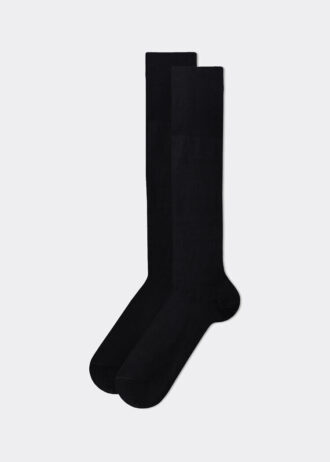 Meias compridas de fio Lisle para homem
