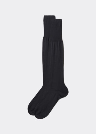 Meias compridas de fio Lisle para homem