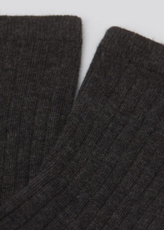 Meias curtas com canelado