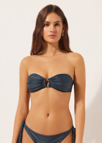 Top de biquíni bandeau Glowing Python